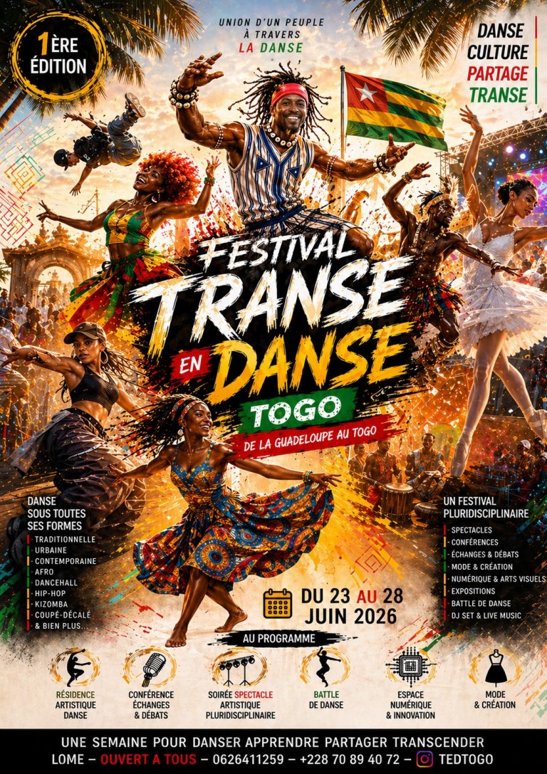 Affiche Festival transe en danse Togo